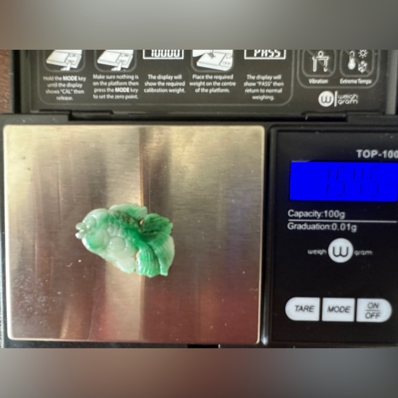 Natural Myanmar Jadeite Jade fish - Picture 4 of 7